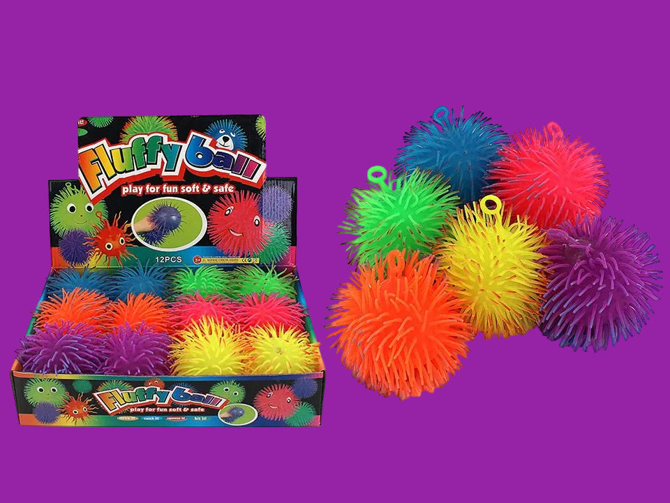 Flashing Fluffy Ball - Assorted