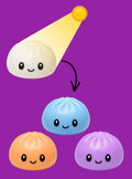 Squishy Mystery UV Colour-Changing Dumpling 5.5cm