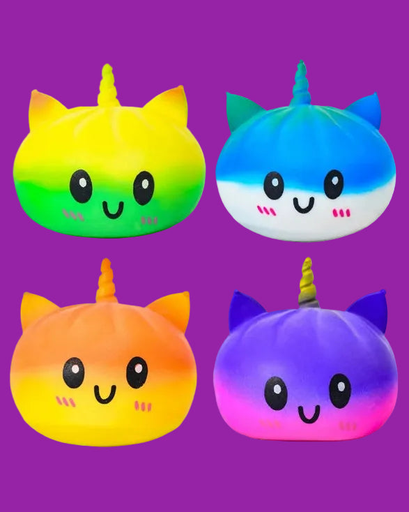 Squishy Mystery Multi-Colour Unicorn Dumpling 8.5cm